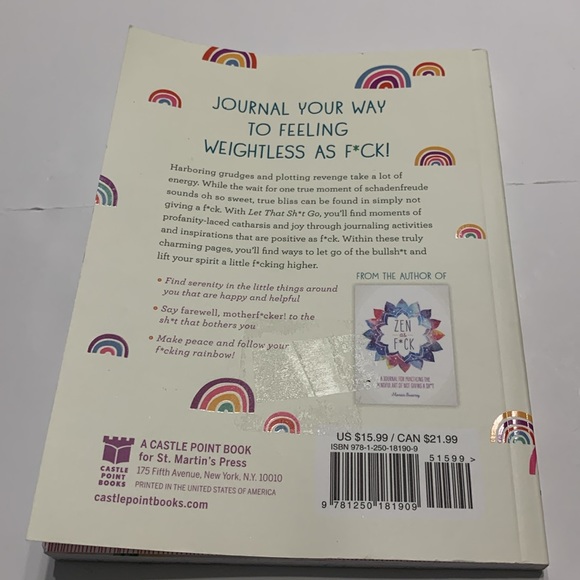 Zen Paperback Journal "Let That Sh*t Go" by Monica Sweeney - Picture 4 of 11